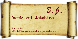 Darázsi Jakobina névjegykártya